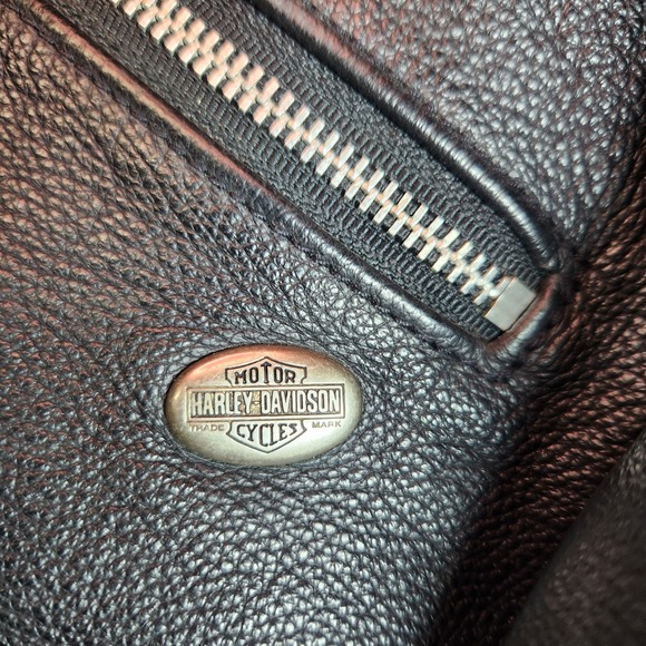 Vintage 1997 Harley-Davidson Leather Moto Jacket XL USA Made - Picture 10 of 16